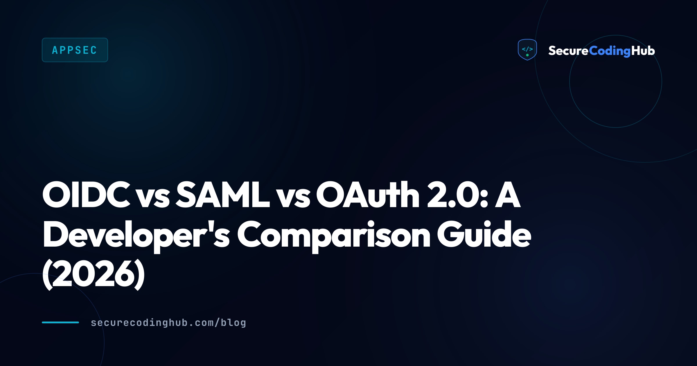 OIDC vs SAML vs OAuth 2.0: Developer Guide (2026)