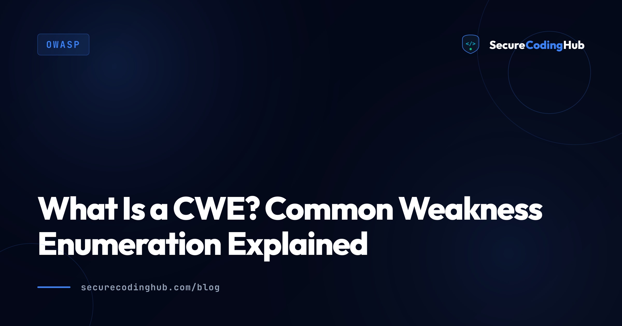 CWE Explained: Common Weakness Enumeration for Developers
